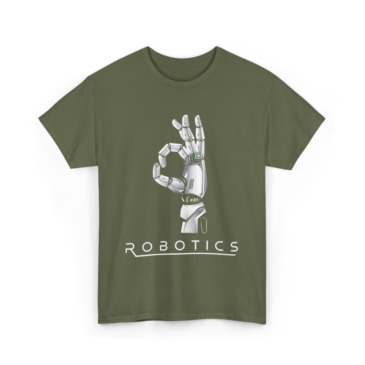 Robotics Robotic Engineer T-Shirt - Military Green