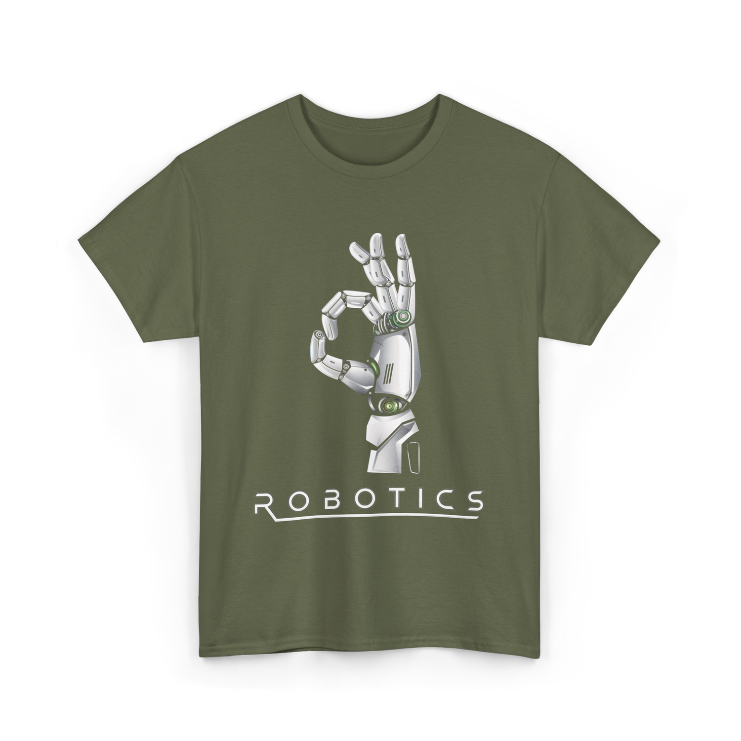 Robotics Robotic Engineer T-Shirt - Military Green