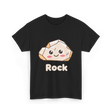 Rock Cute Character T-Shirt - Black