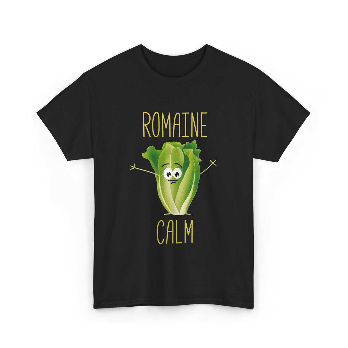 Romaine Calm Salad Gardening T-Shirt - Black