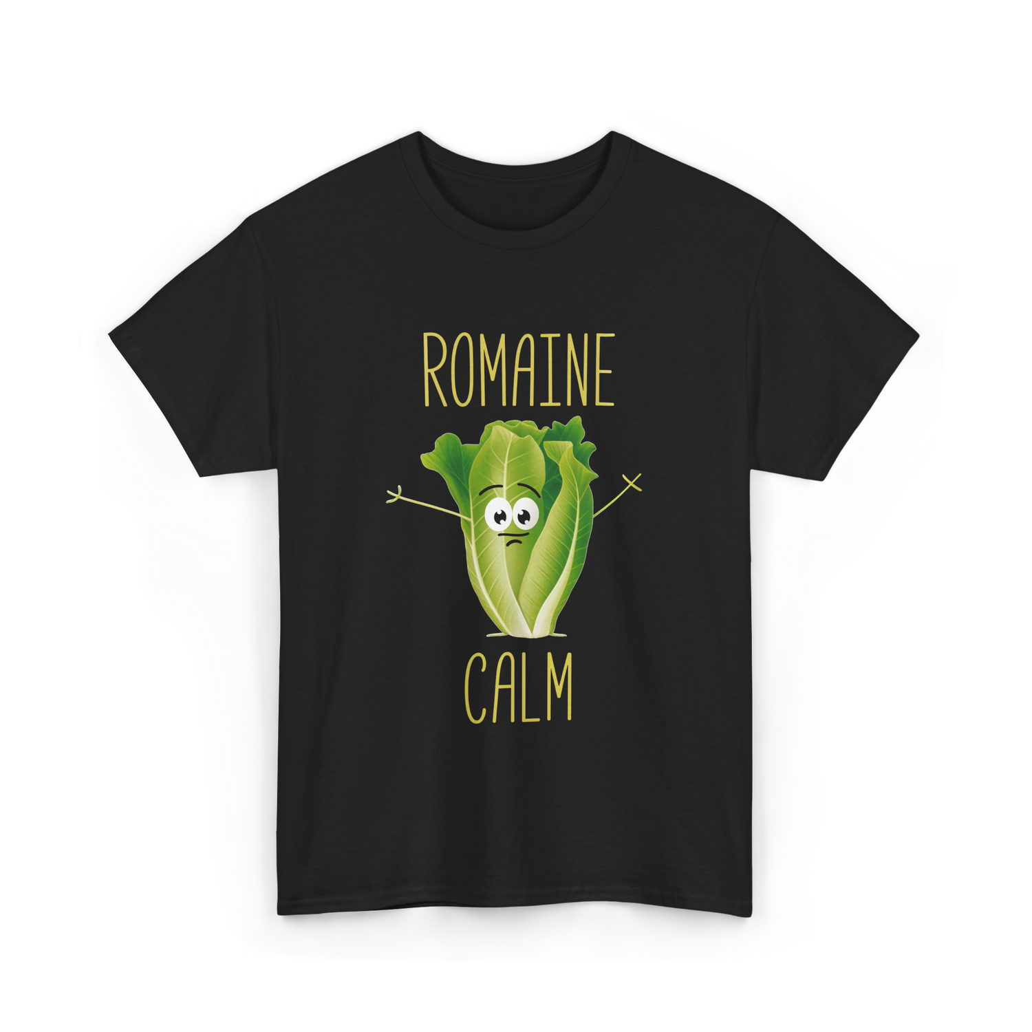 Romaine Calm Salad Gardening T-Shirt - Black
