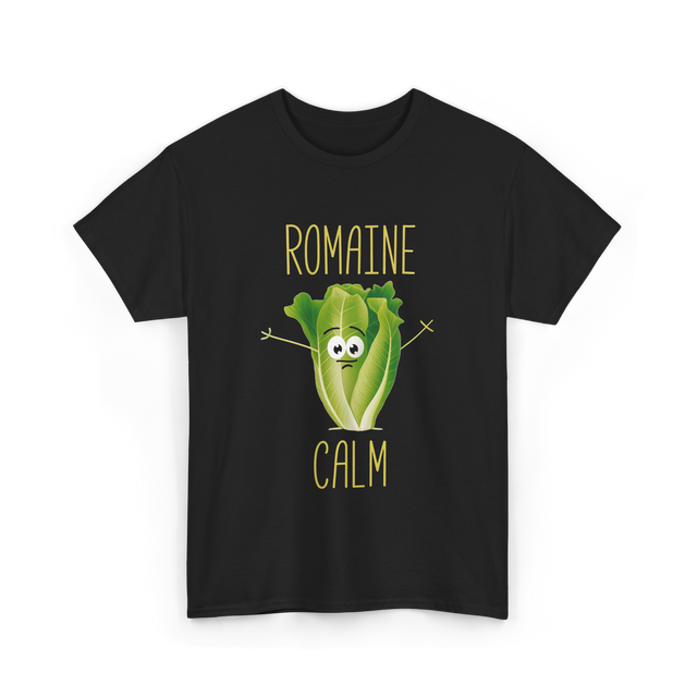 Romaine Calm Salad Gardening T-Shirt - Black