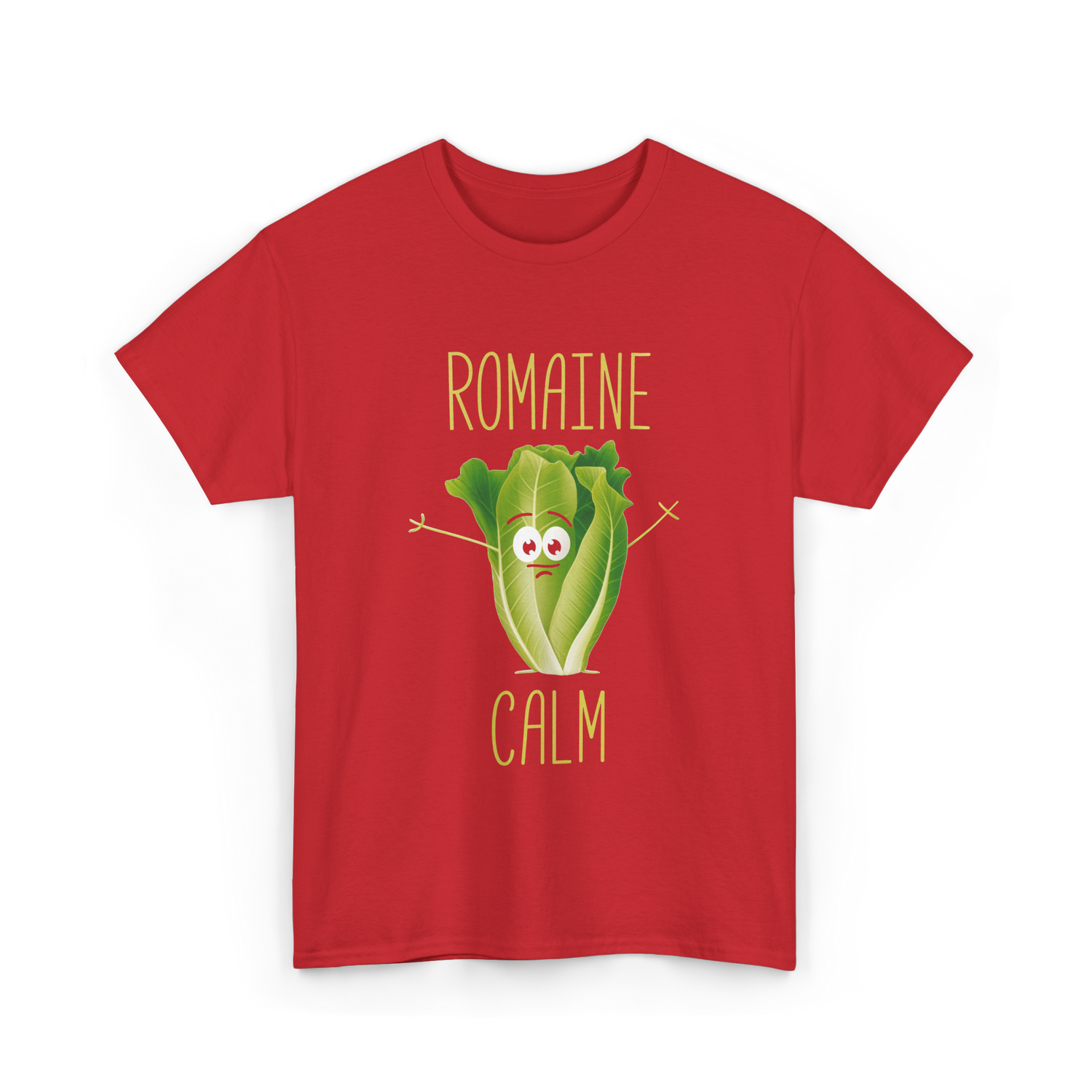 Romaine Calm Salad Gardening T-Shirt - Red