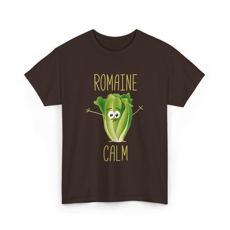 Romaine Calm Salad Gardening T-Shirt - Dark Chocolate