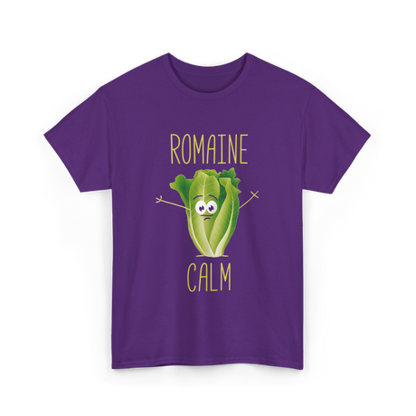 Romaine Calm Salad Gardening T-Shirt - Purple