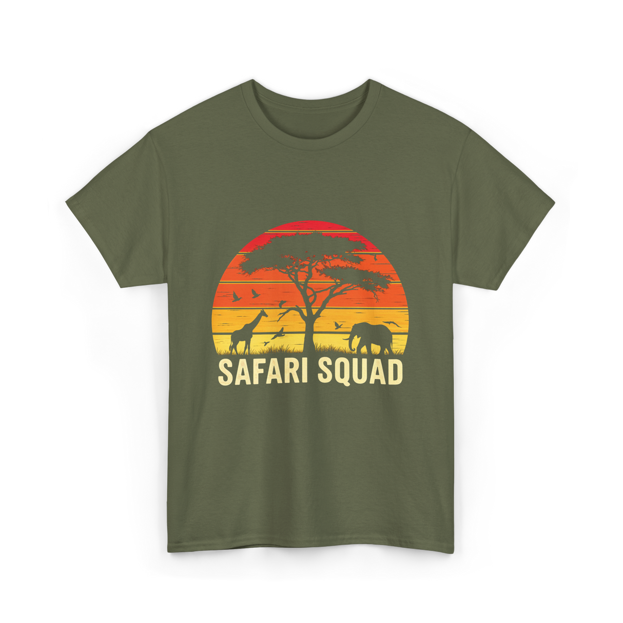 Safari Squad Adventure T-Shirt - Military Green