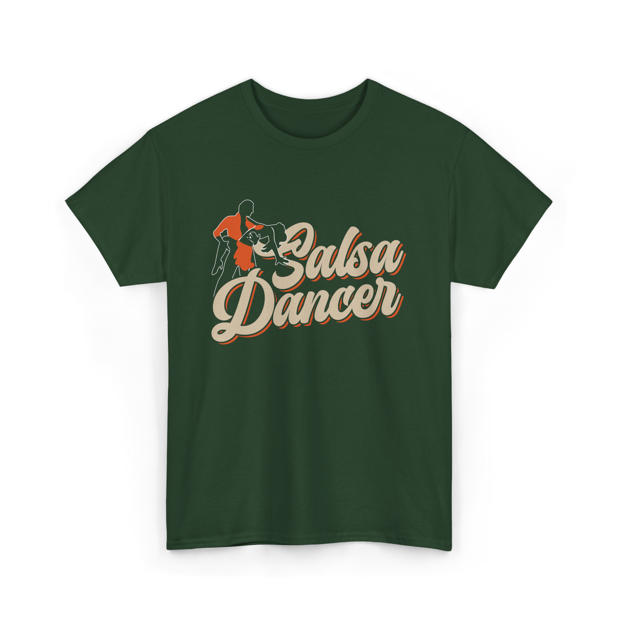 Salsa Dancer Latin Dance T-Shirt - Forest Green