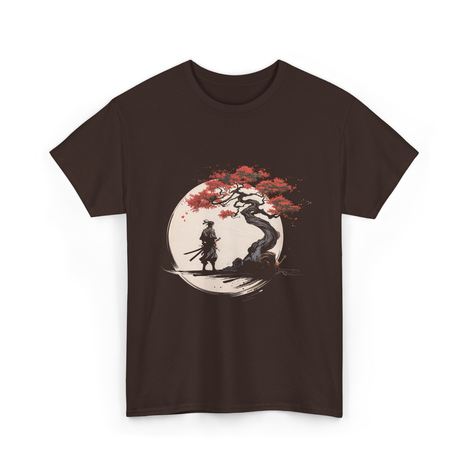 Samurai Aikido T-Shirt - Dark Chocolate