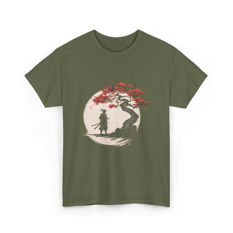 Samurai Aikido T-Shirt - Military Green
