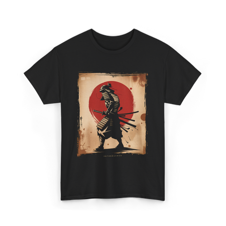Samurai Vintage Fighter Samurai T-Shirt - Black