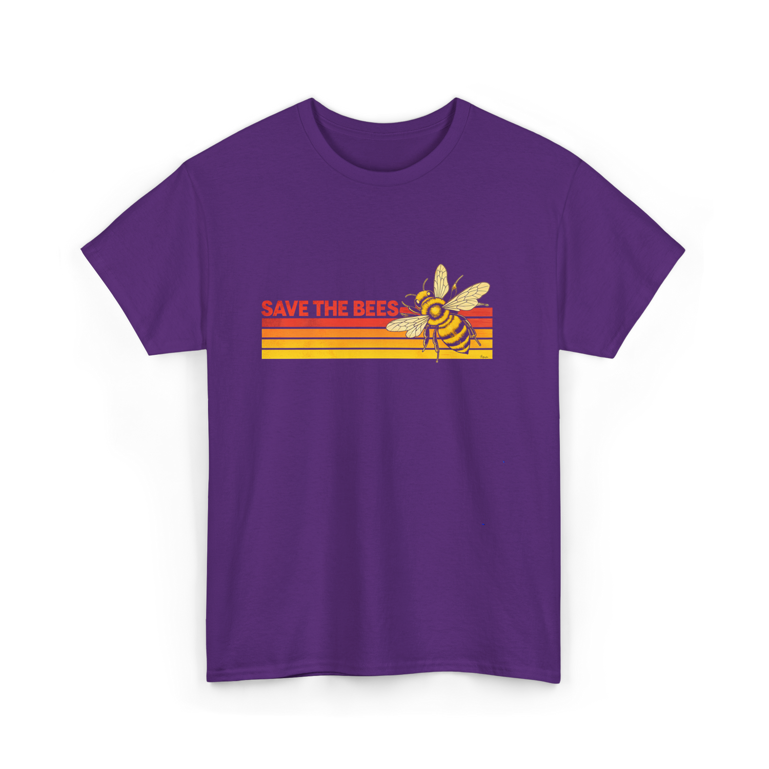 Save The Bees Bee Conservation T-Shirt - Purple
