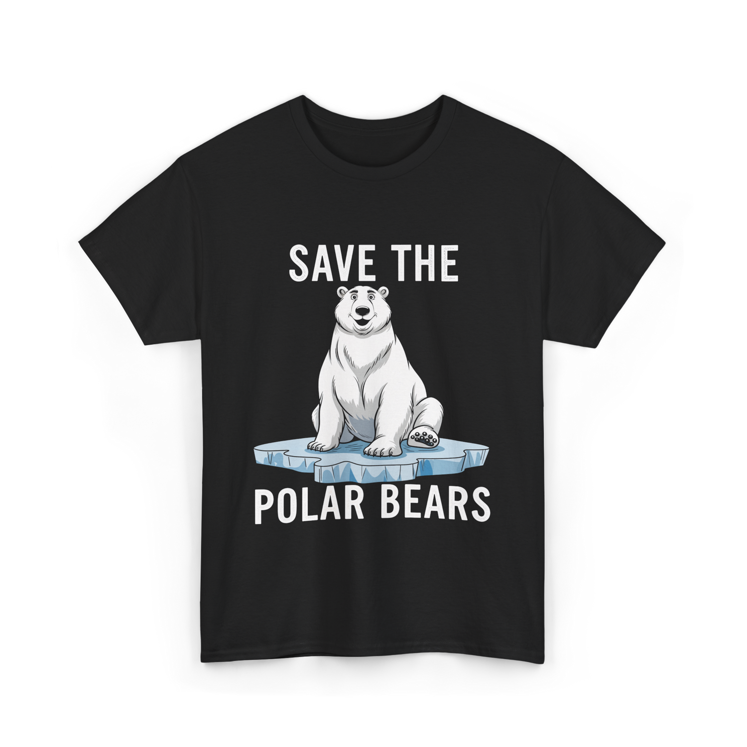 Save The Polar Bears Conservation T-Shirt - Black