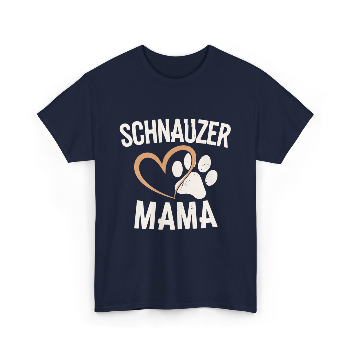 Schnauzer Mama Dog Lover T-Shirt - Navy