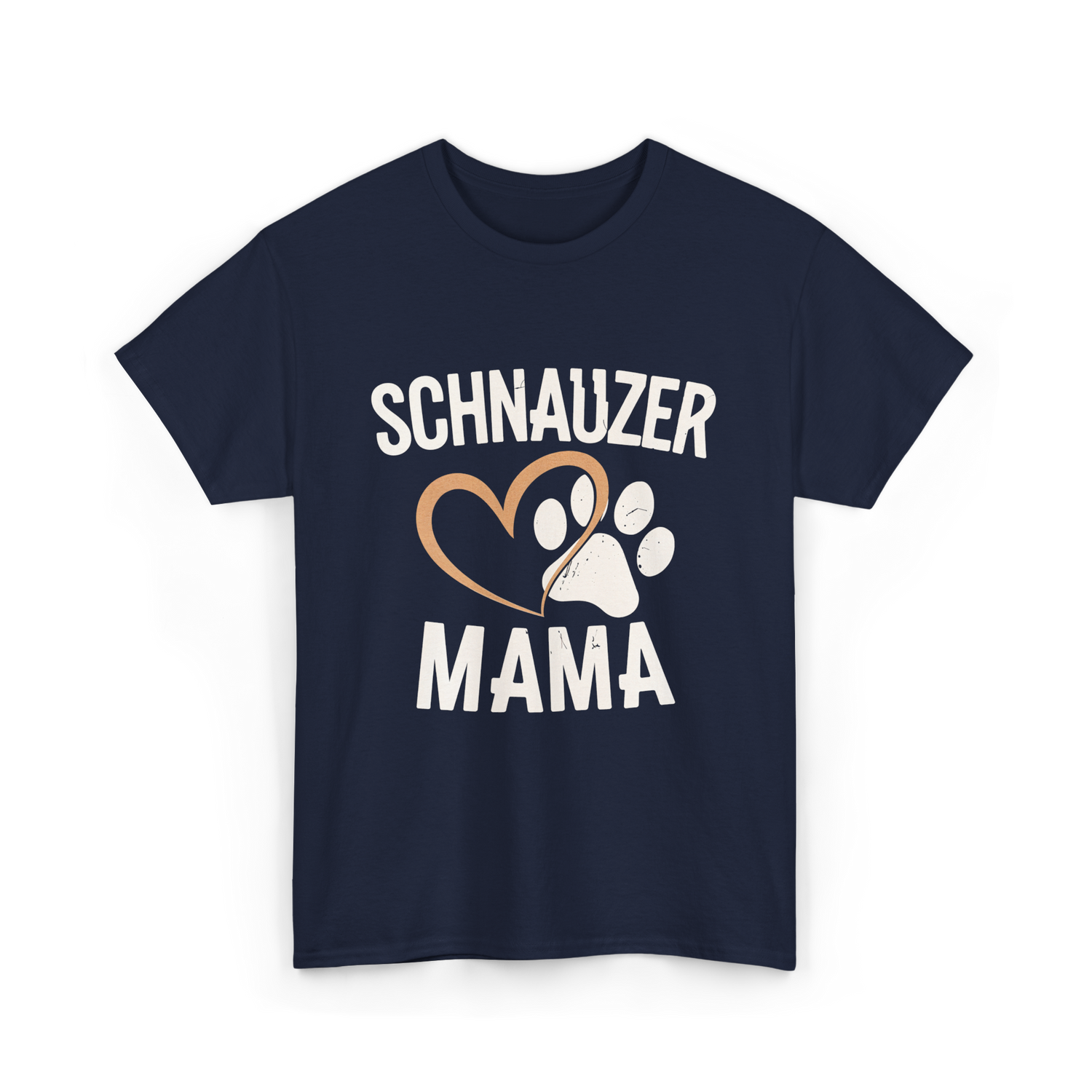 Schnauzer Mama Dog Lover T-Shirt - Navy