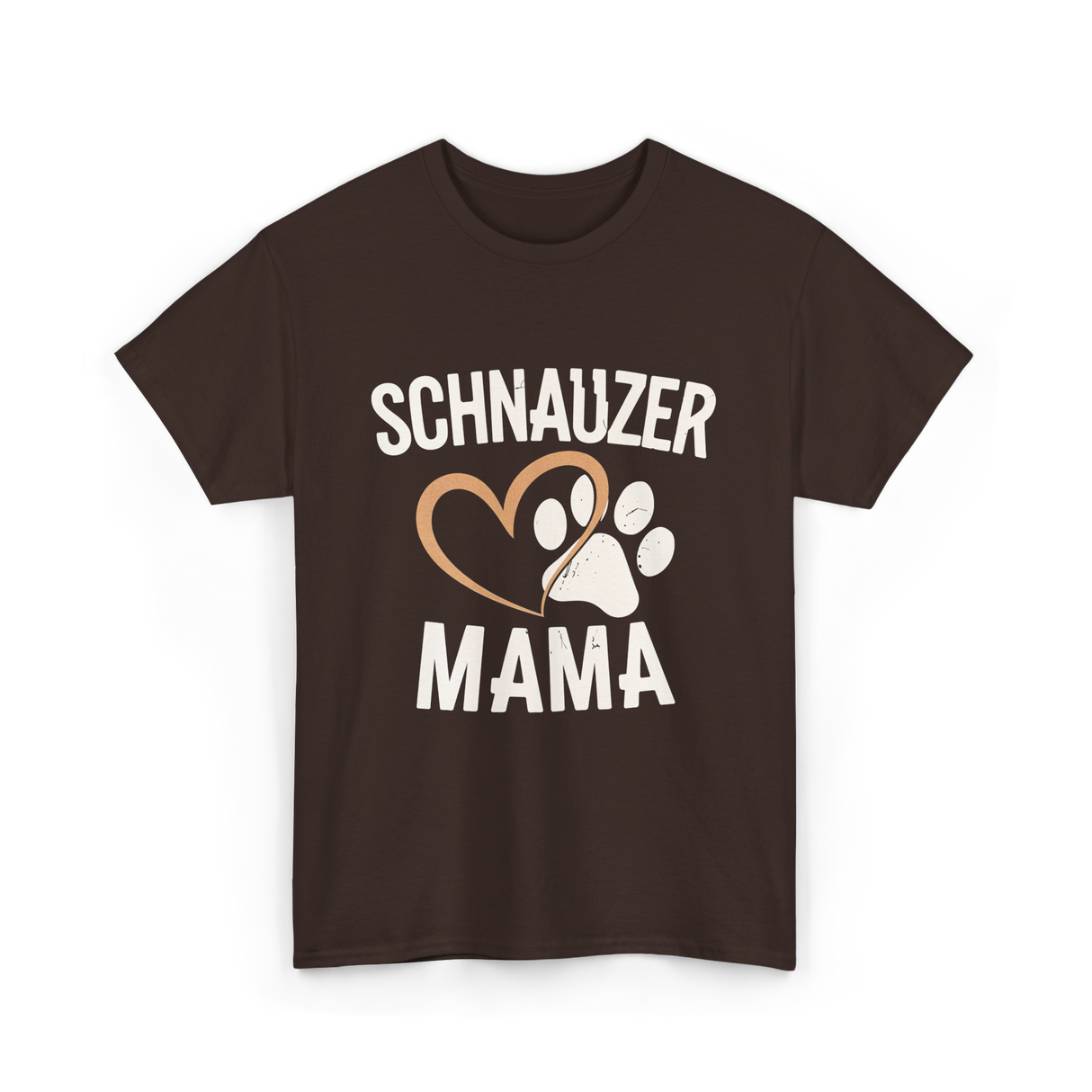 Schnauzer Mama Dog Lover T-Shirt - Dark Chocolate