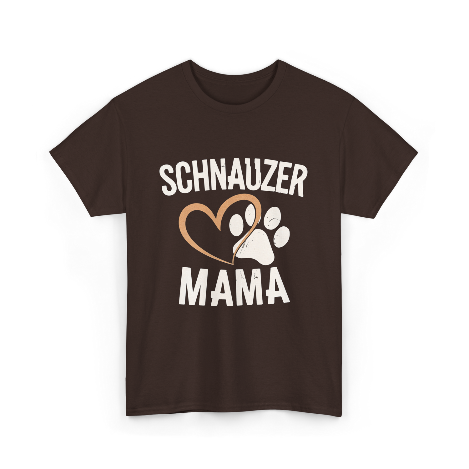 Schnauzer Mama Dog Lover T-Shirt - Dark Chocolate