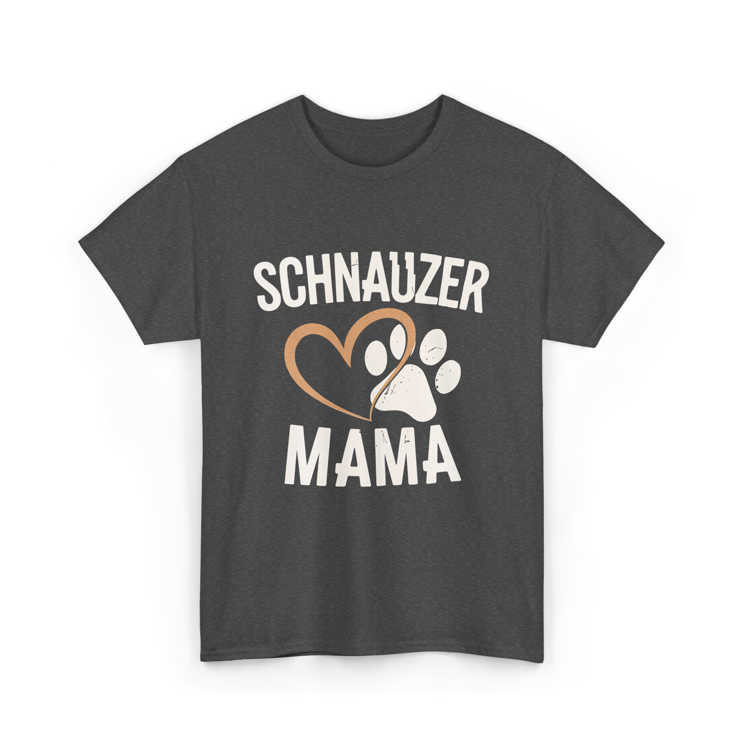 Schnauzer Mama Dog Lover T-Shirt - Dark Heather