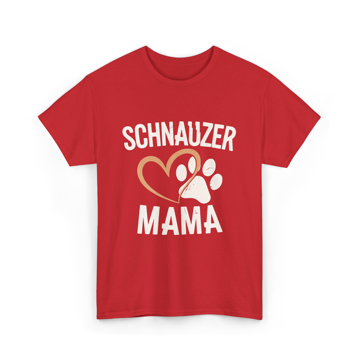 Schnauzer Mama Dog Lover T-Shirt - Red