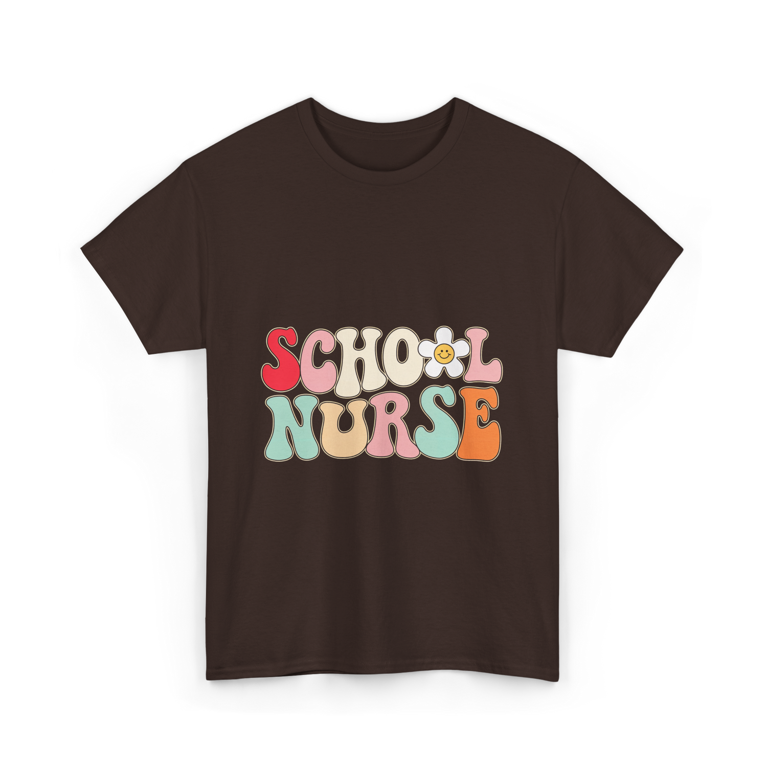 School Nurse Nursing Nurse T-Shirt - Dark Chocolate