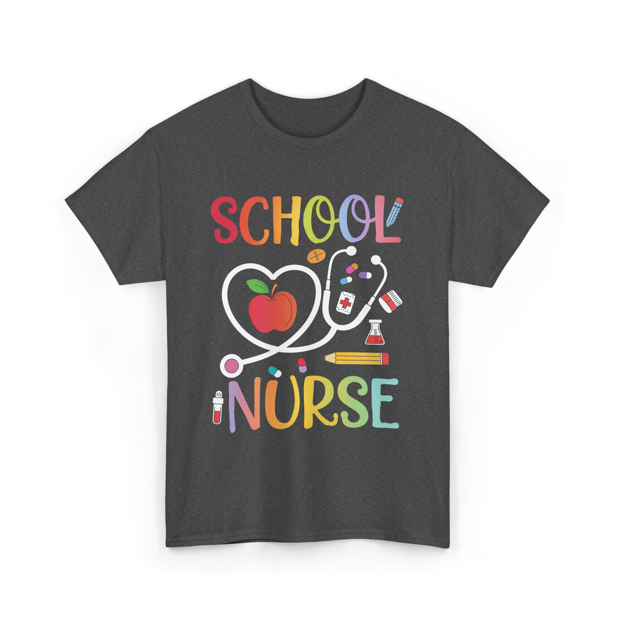 School Nurse T-Shirt - Dark Heather