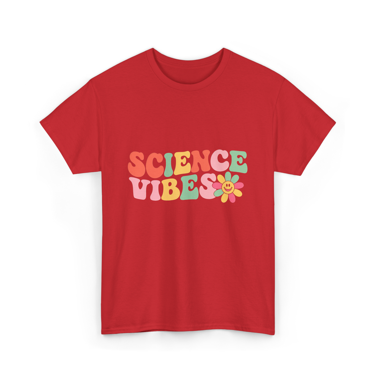 Science Vibes Science T-Shirt - Red