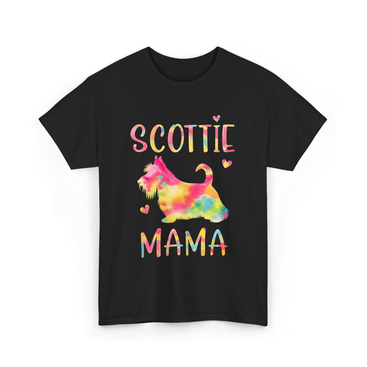 Scottie Mama Scottish Terrier Dog T-Shirt - Black