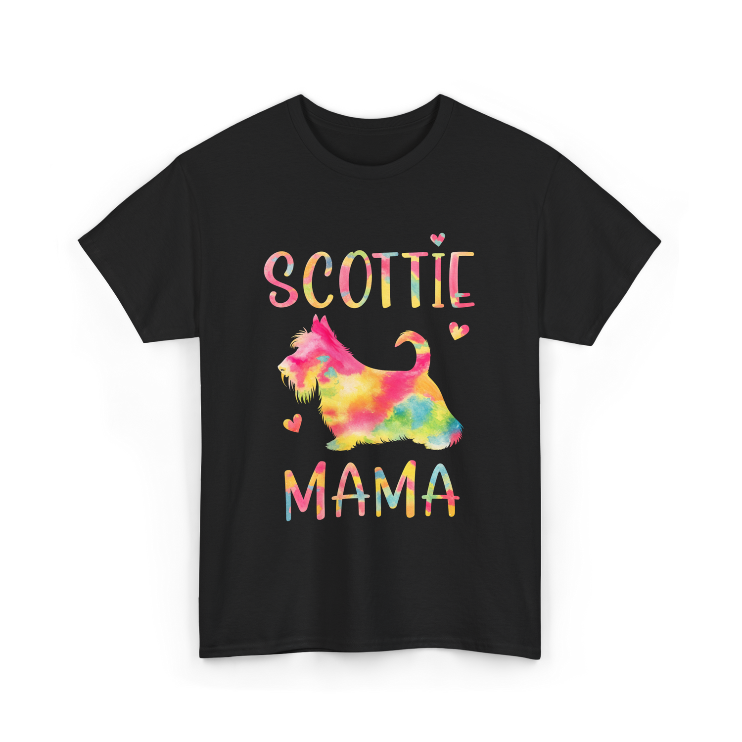 Scottie Mama Scottish Terrier Dog T-Shirt - Black