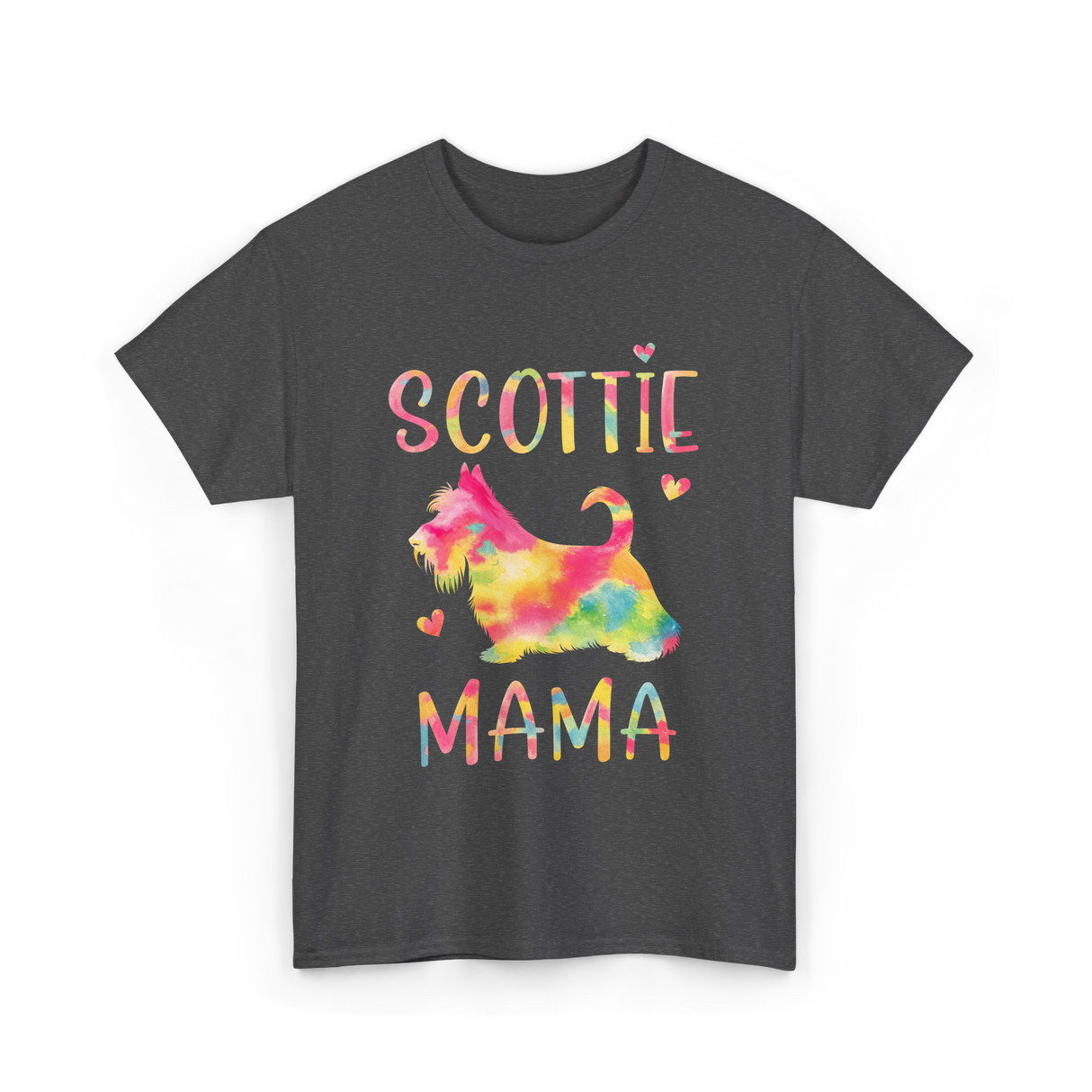 Scottie Mama Scottish Terrier Dog T-Shirt - Dark Heather