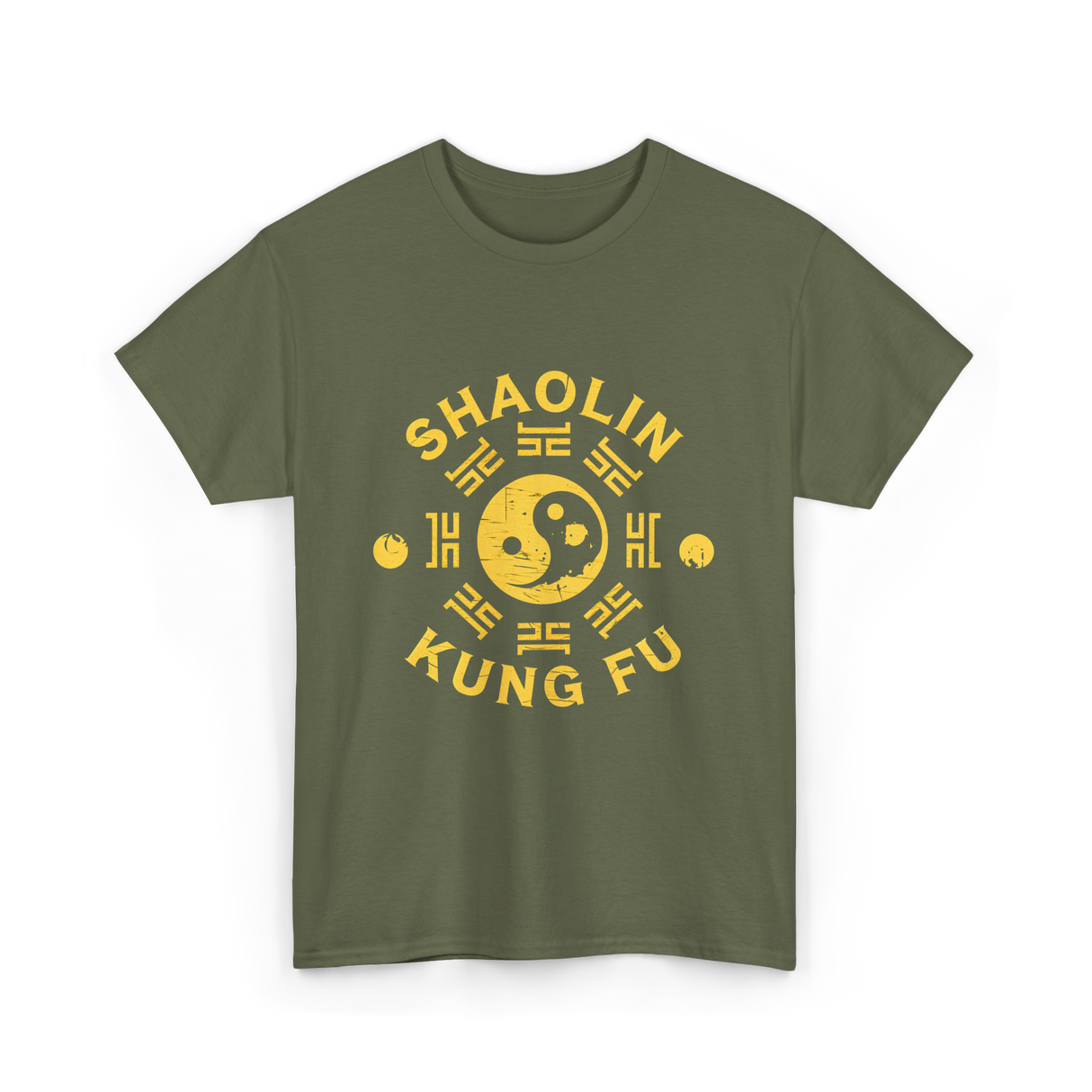 Shaolin Kung Fu Martial Arts T-Shirt - Military Green