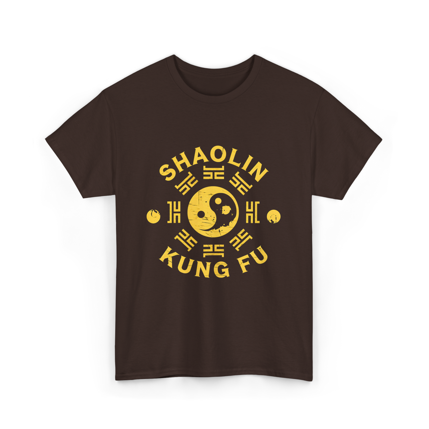 Shaolin Kung Fu Martial Arts T-Shirt - Dark Chocolate