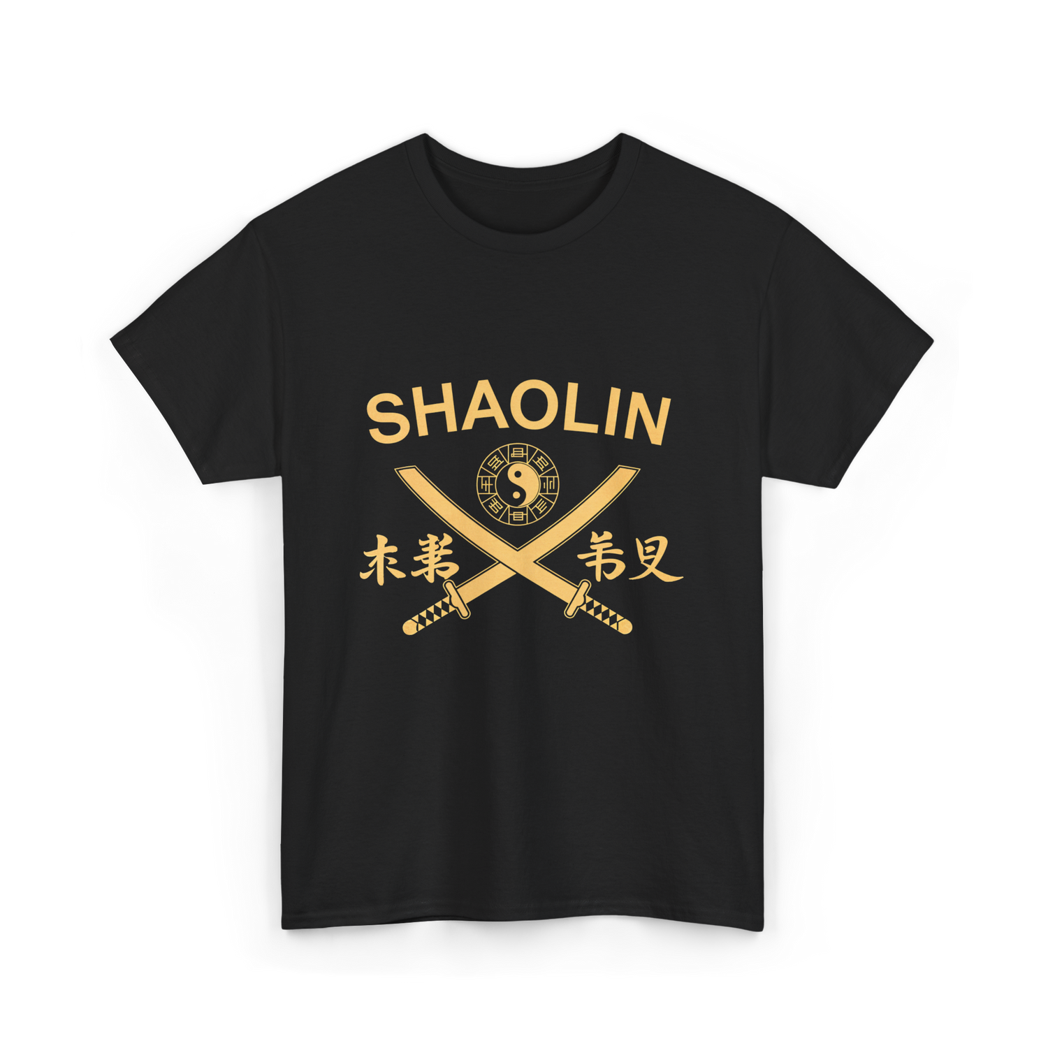 Shaolin Swords Martial Arts T-Shirt - Black