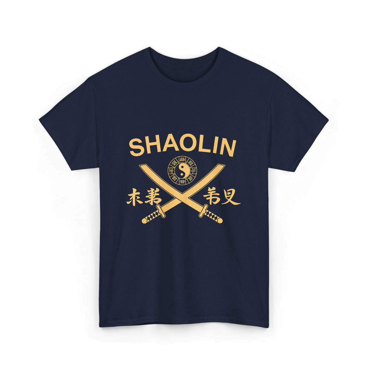 Shaolin Swords Martial Arts T-Shirt - Navy
