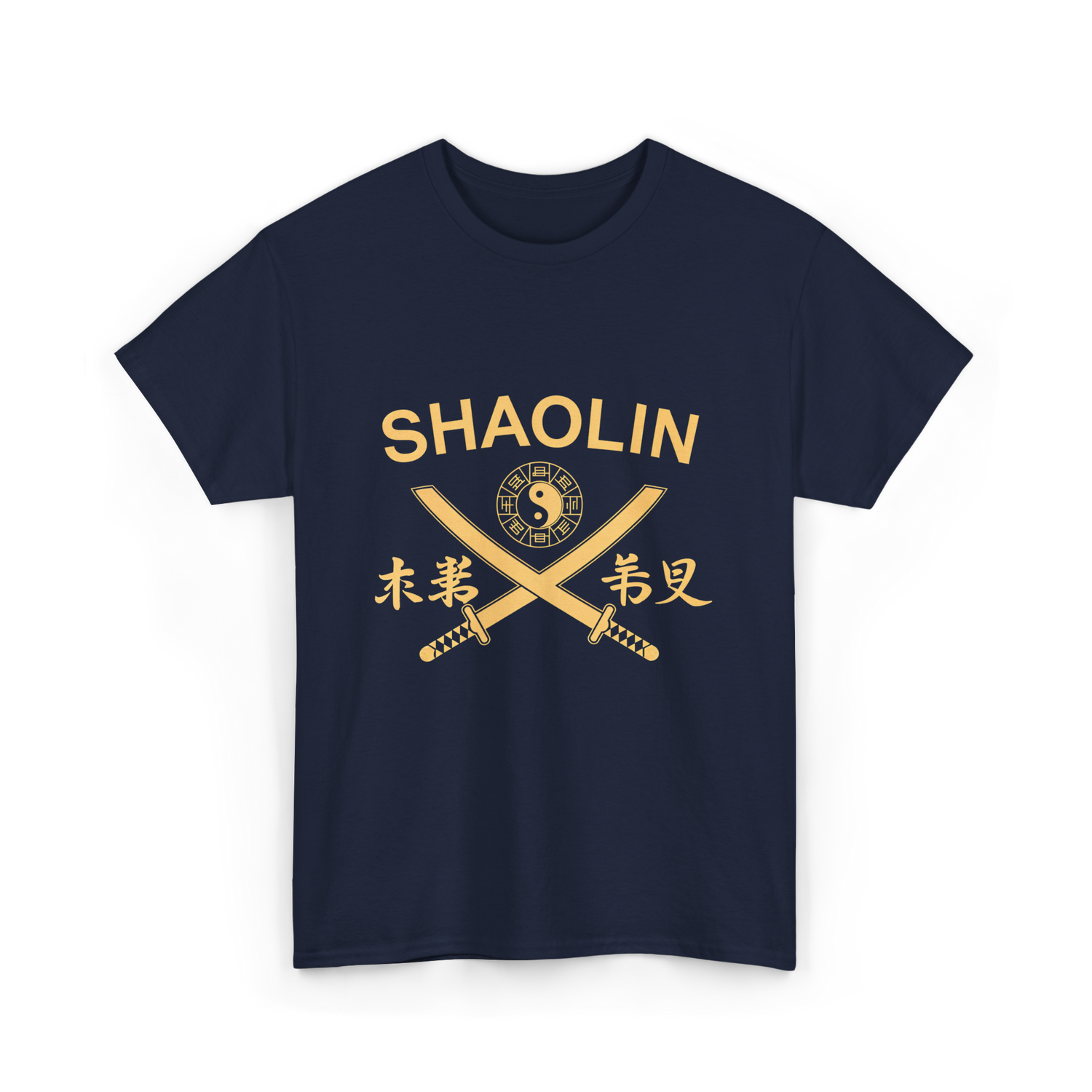 Shaolin Swords Martial Arts T-Shirt - Navy