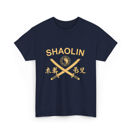 Shaolin Swords Martial Arts T-Shirt - Navy