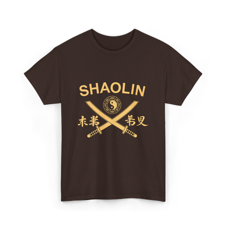 Shaolin Swords Martial Arts T-Shirt - Dark Chocolate