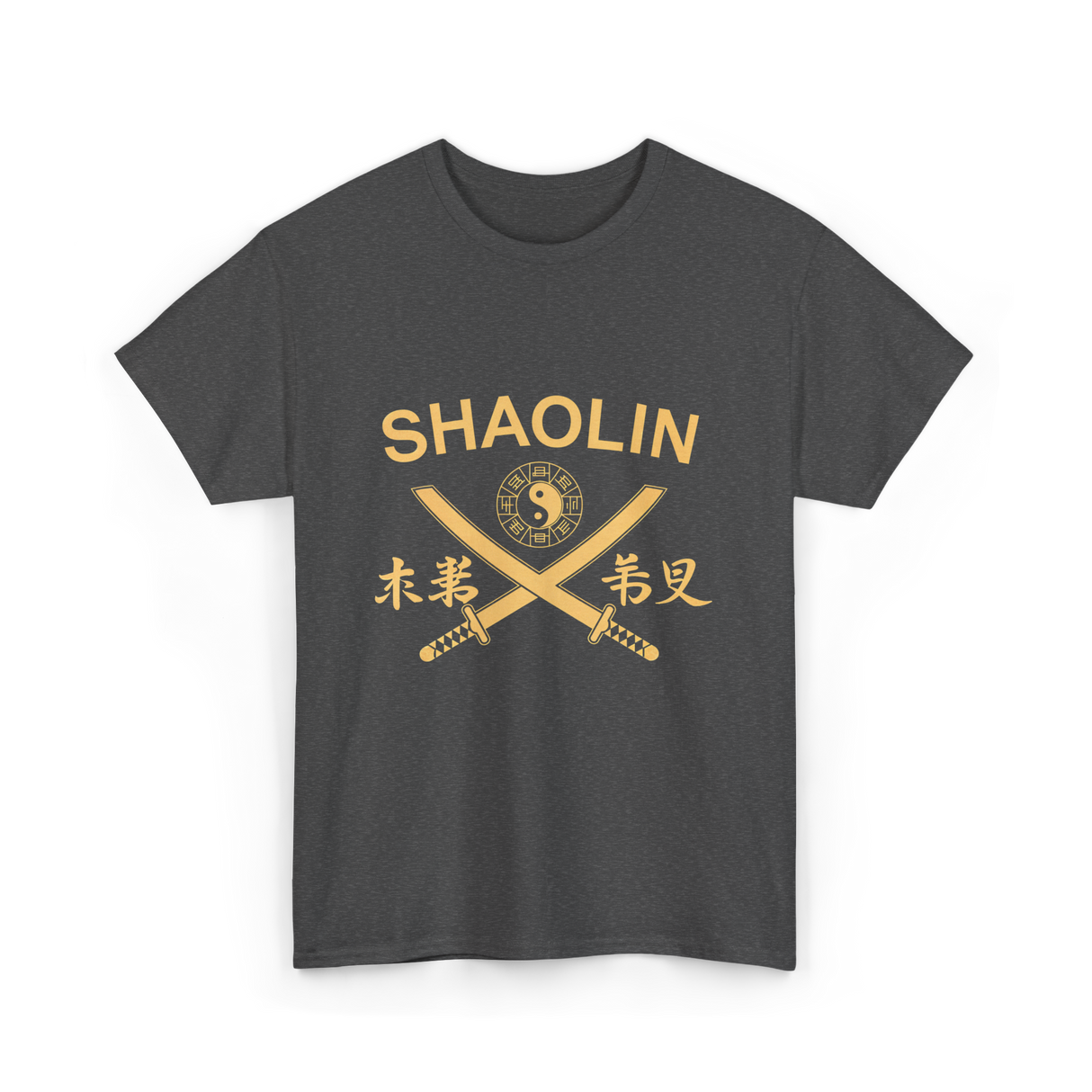 Shaolin Swords Martial Arts T-Shirt - Dark Heather