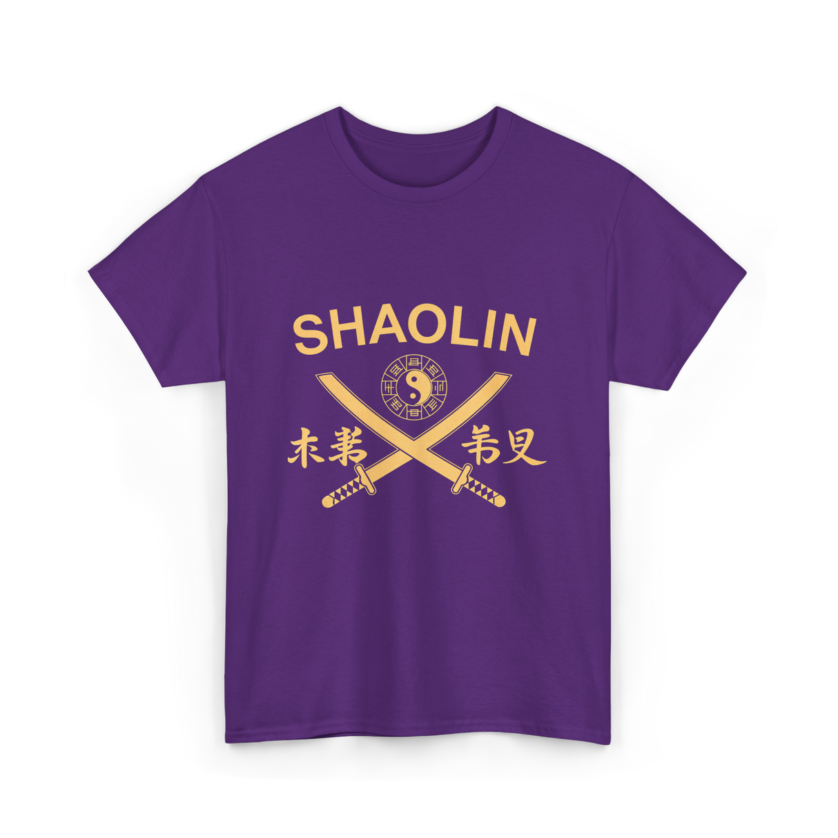 Shaolin Swords Martial Arts T-Shirt - Purple