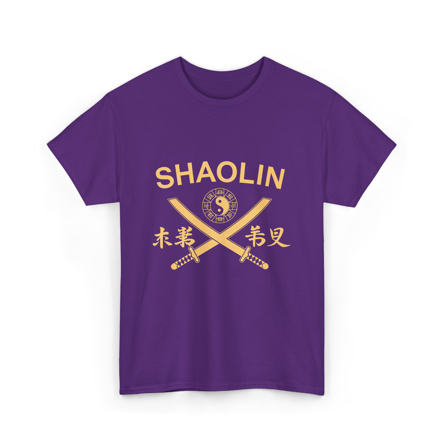 Shaolin Swords Martial Arts T-Shirt - Purple