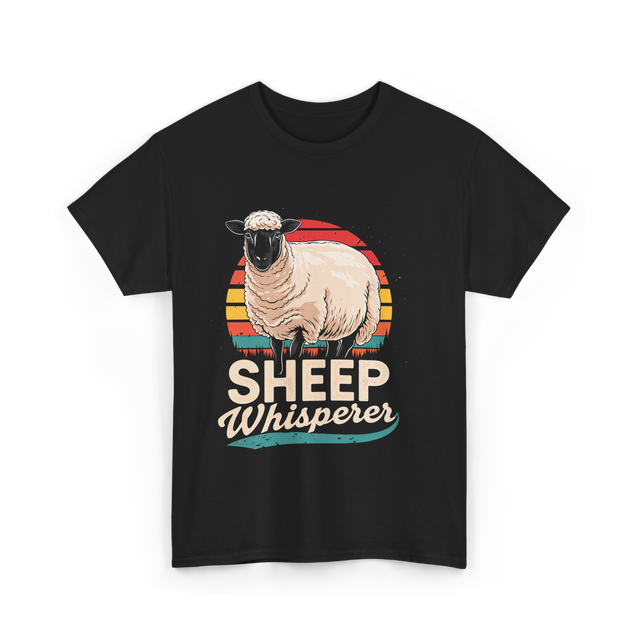 Sheep Whisperer Sheep Rancher T-Shirt - Black