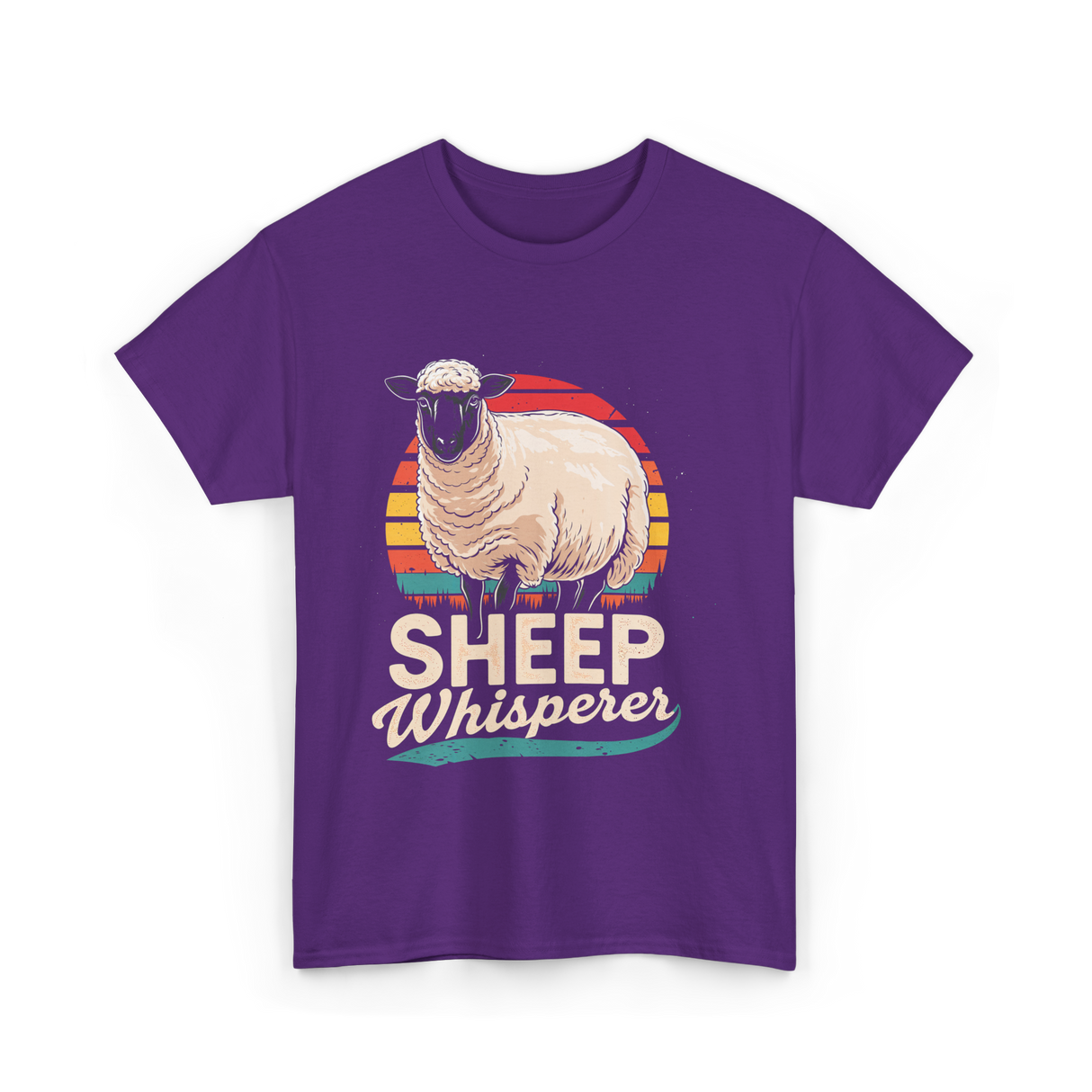 Sheep Whisperer Sheep Rancher T-Shirt - Purple