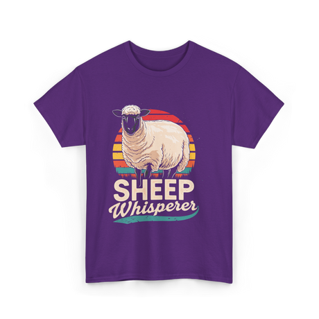 Sheep Whisperer Sheep Rancher T-Shirt - Purple