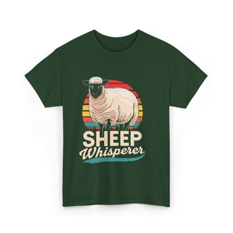 Sheep Whisperer Sheep Rancher T-Shirt - Forest Green