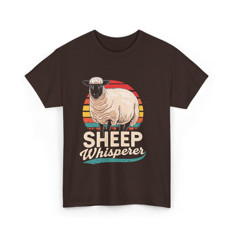 Sheep Whisperer Sheep Rancher T-Shirt - Dark Chocolate