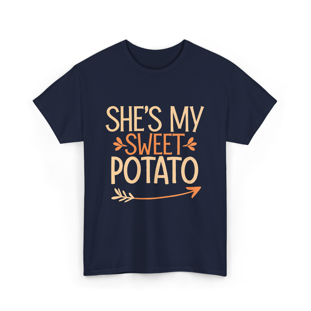 She's My Sweet Potato Thanksgiving T-Shirt - Navy