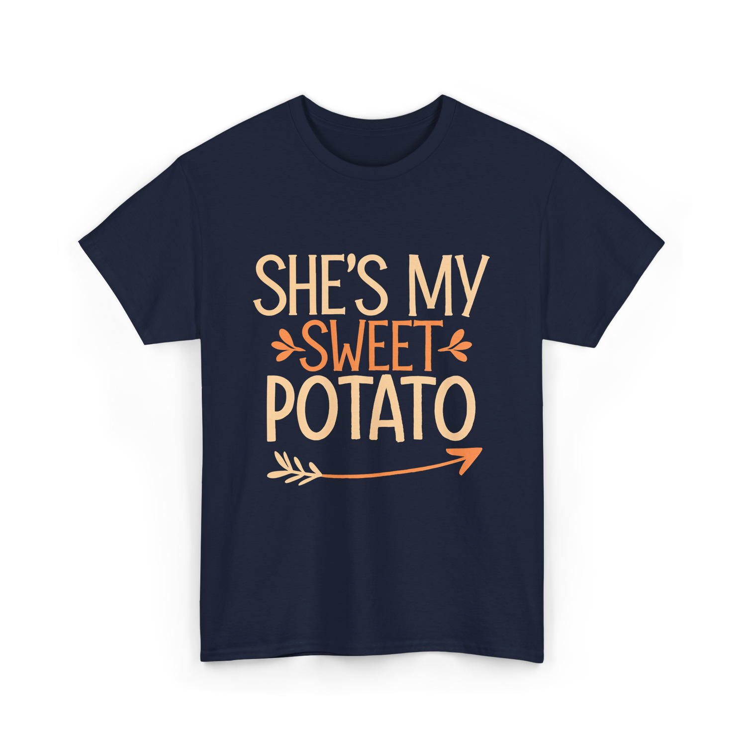 She's My Sweet Potato Thanksgiving T-Shirt - Navy