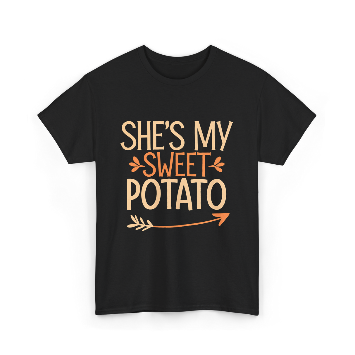 She's My Sweet Potato Thanksgiving T-Shirt - Black