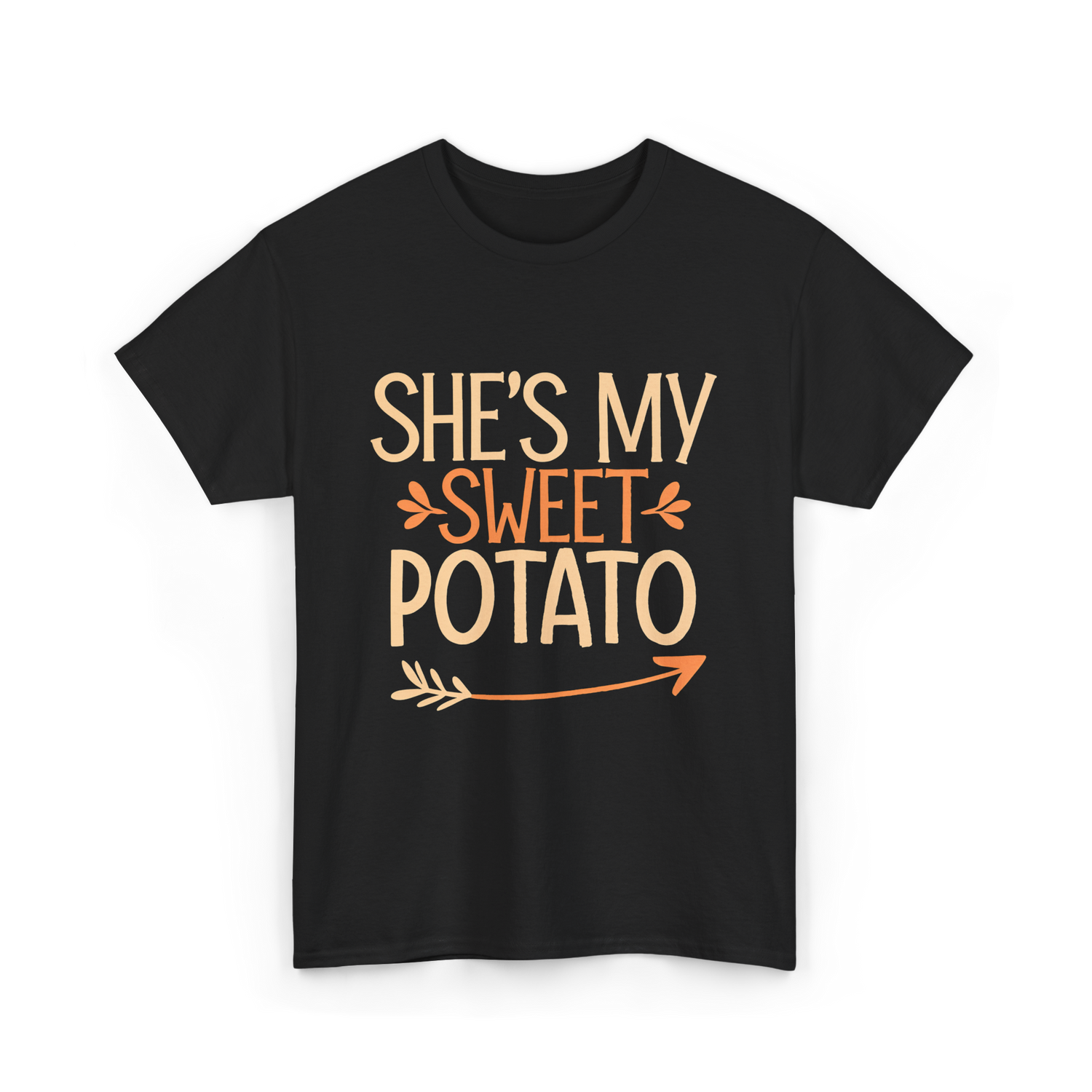She's My Sweet Potato Thanksgiving T-Shirt - Black