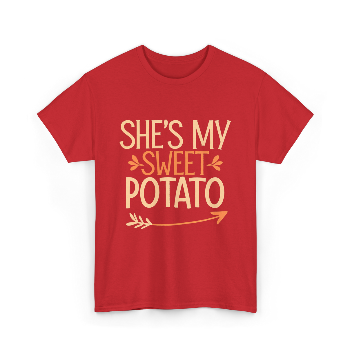 She's My Sweet Potato Thanksgiving T-Shirt - Red
