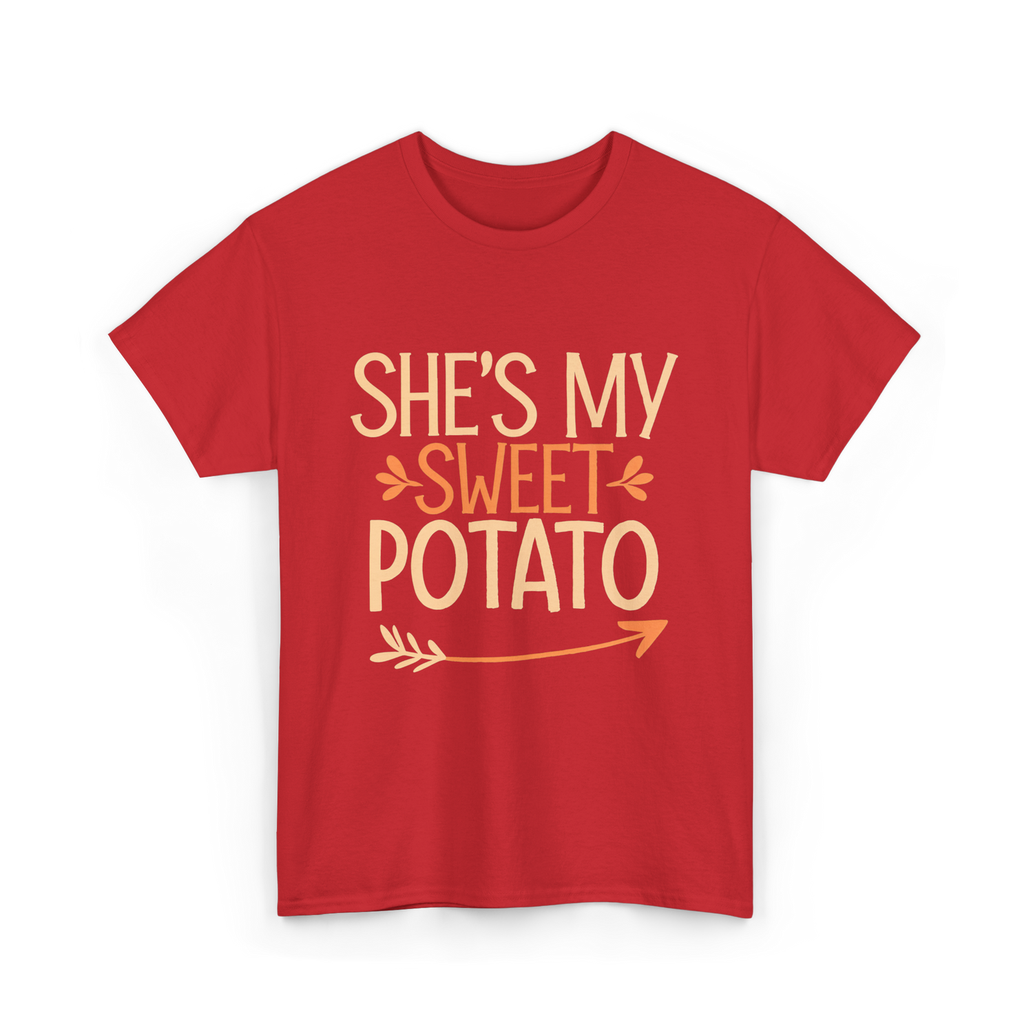 She's My Sweet Potato Thanksgiving T-Shirt - Red