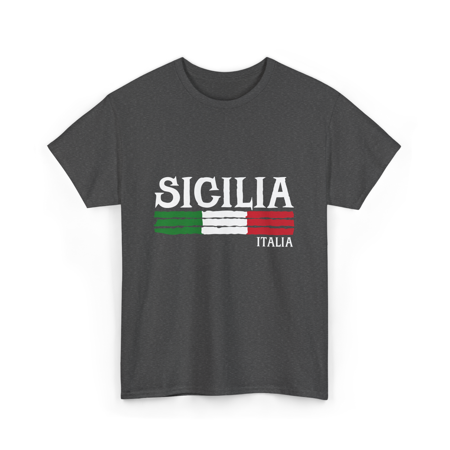 Sicilia Italia Italian Pride T-Shirt - Dark Heather